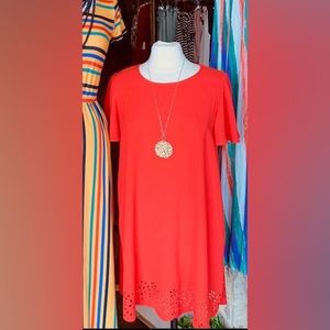 Laser Cut Detailed Dress